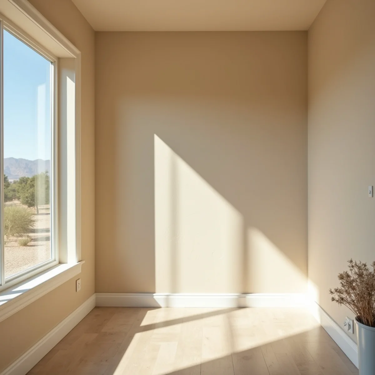 Completed water damage repair with texture matched drywall in a Menifee, CA home
