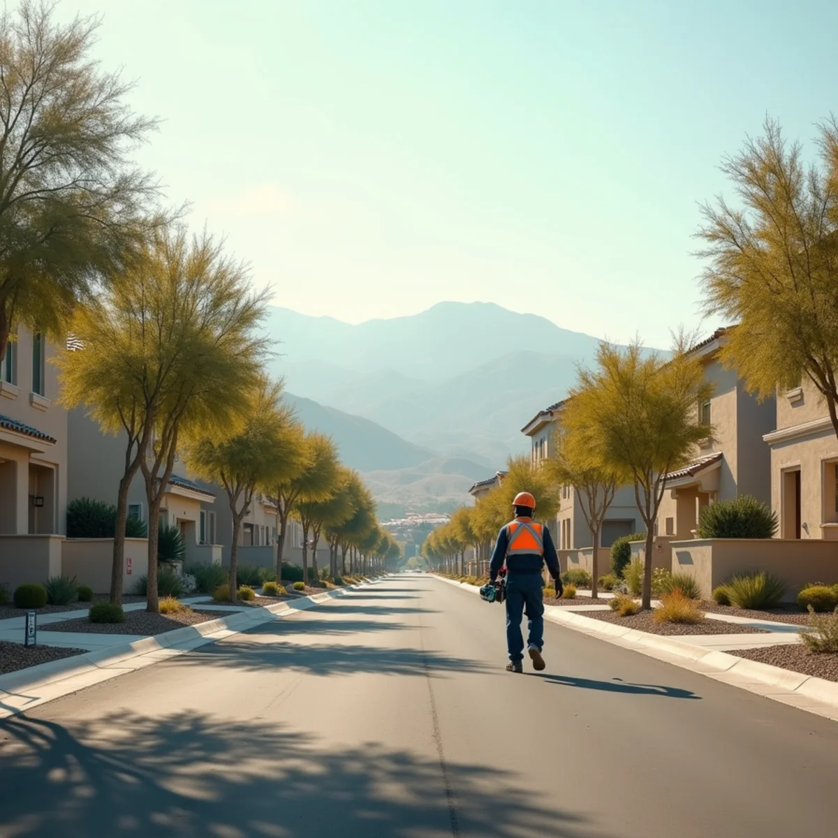 Family homes on rolling terrain in the Audie Murphy Ranch community of Menifee, CA