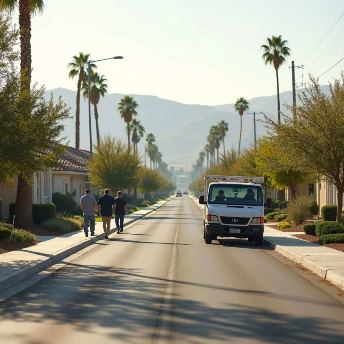 Residential and industrial development in Fontana, CA