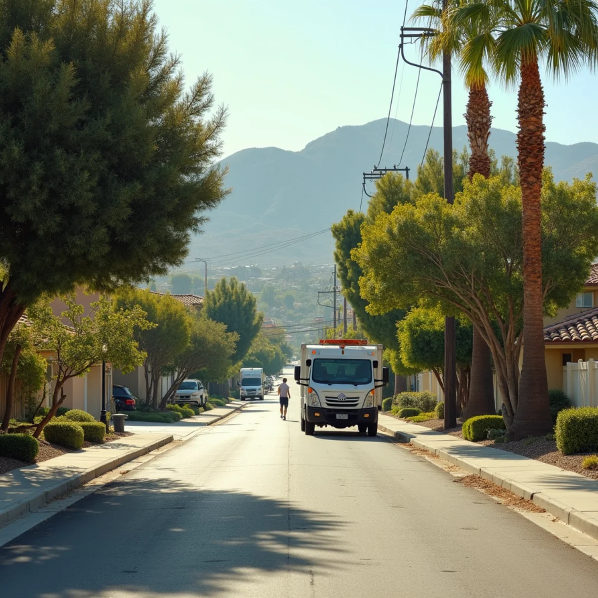 Established 1970s and 1980s homes with mature trees in Homeland, Menifee, CA