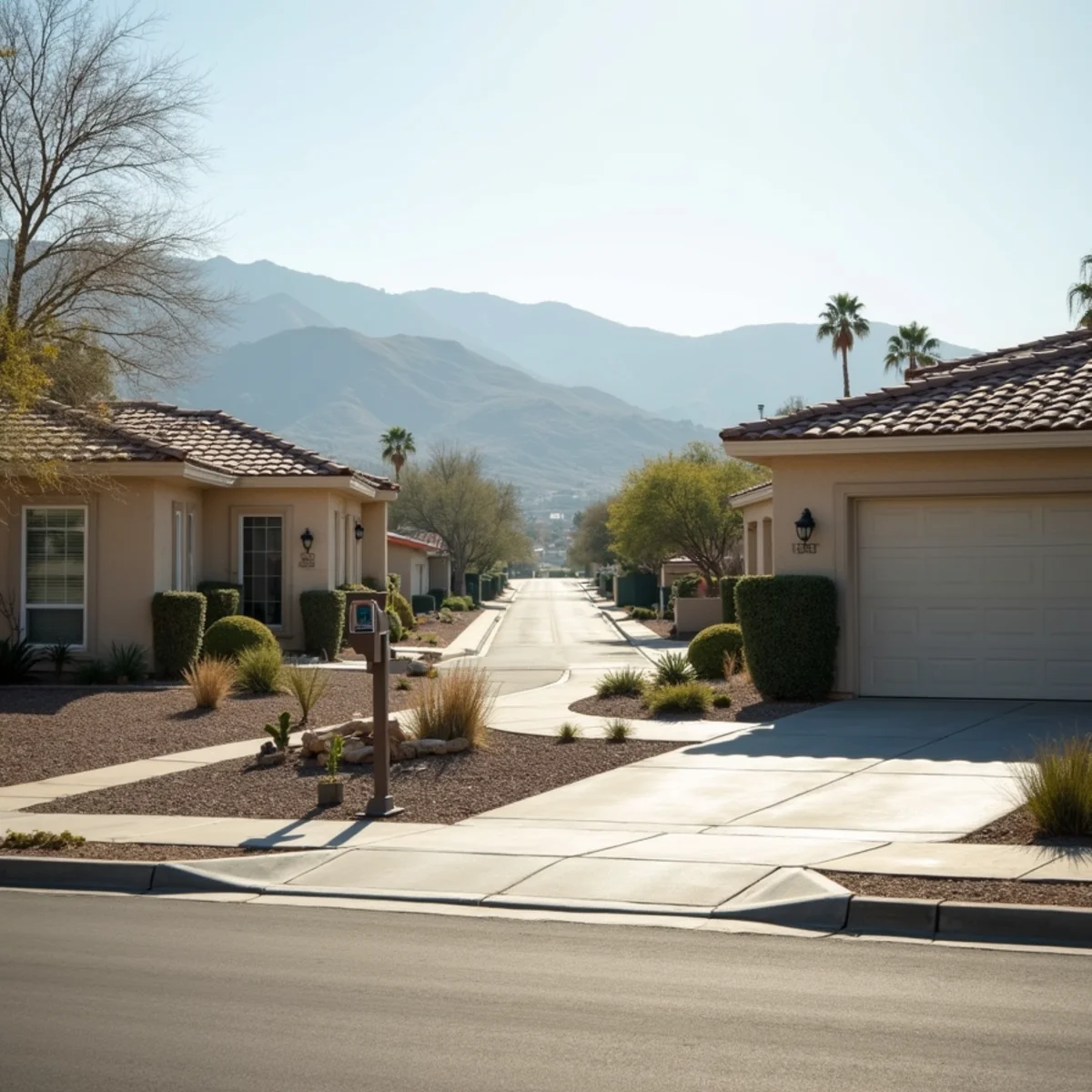 Typical residential streets and homes in McCall Boulevard