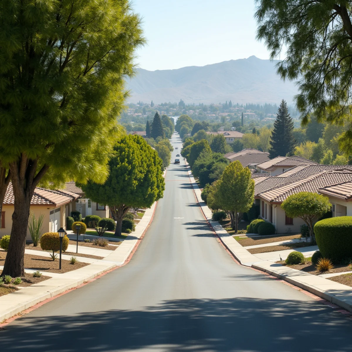 Aerial view of a Menifee, CA master-planned neighborhood served by our water damage restoration crews