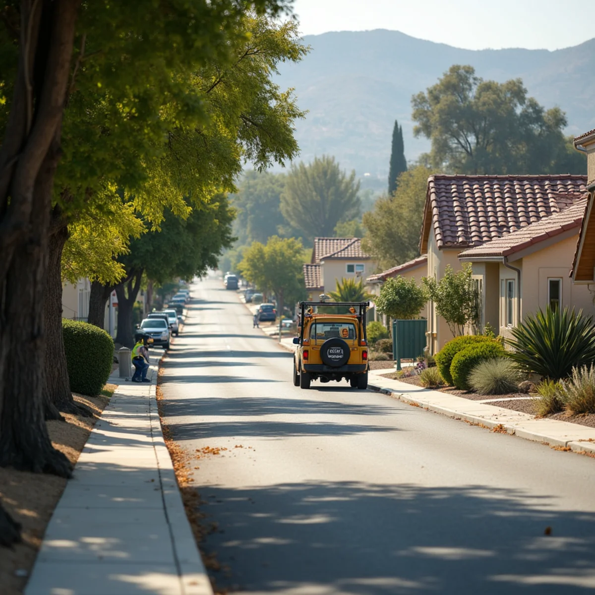 Historic and suburban neighborhoods in Riverside, CA