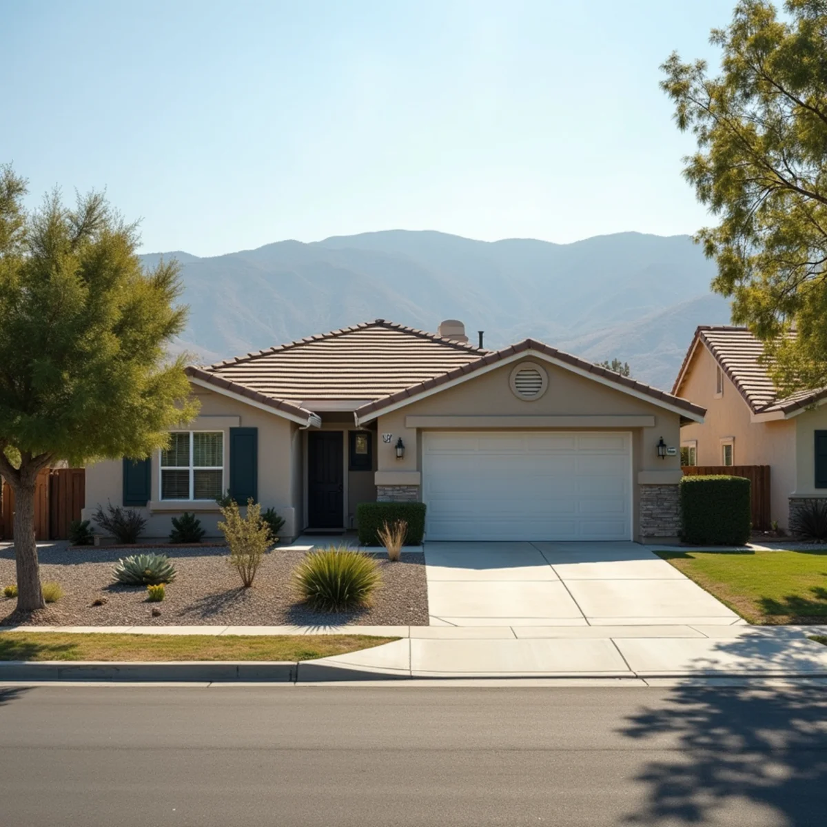 Typical residential streets and homes in The Colony