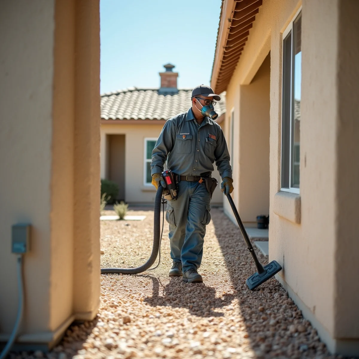 Restoration crew performing mold remediation in a Menifee, CA property